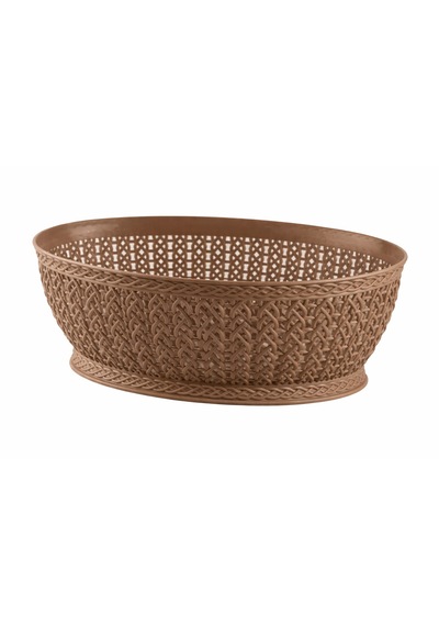 Oval Örgü Sepet 3,5lt Oval Knitting Basket 3,5 L Kahverengi