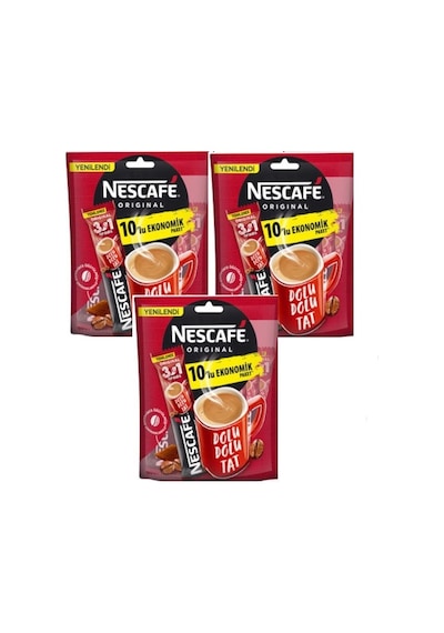 Nescafe 3'ü 1 Arada Original Kahve 10'lu 3 x 17.5 G
