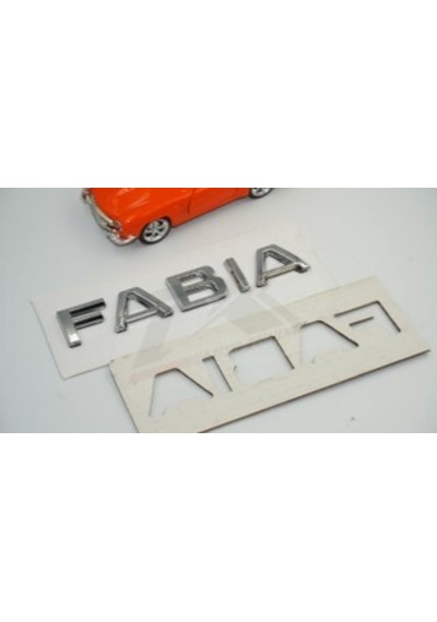 Skoda Fabia 2013 Yeni Nesil Bagaj Krom Abs 3M 3D Yazı Logo Amble