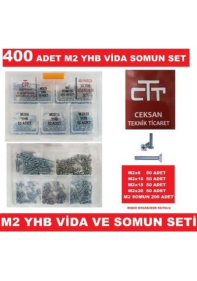 M2 Vida-Somun Seti Yhb 400 Parça N11.25686