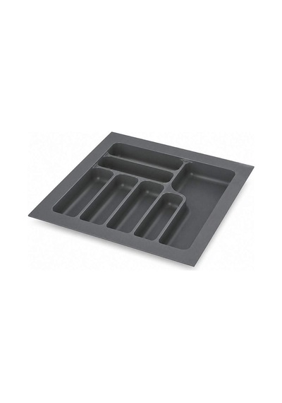 Starax 55 Cm Gri Plastik Kaşıklık 7 Gözlü 49x49 Cm S-2286-gp Çok Renkli