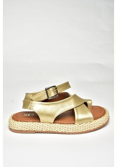 Fox Shoes U973264509 Altın Kadın Sandalet Altın