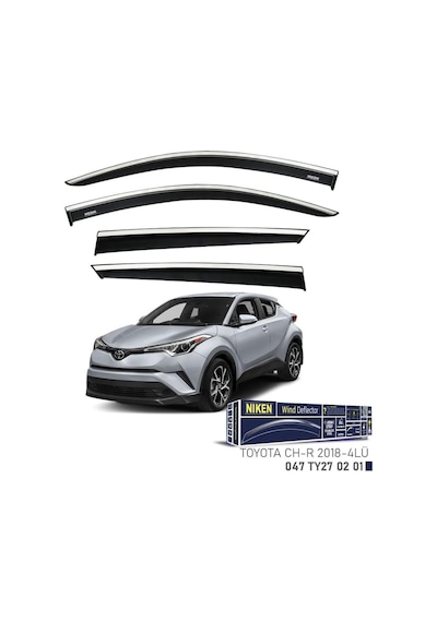 Toyota Chr Niken Kromlu Cam Rüzgarlığı 4lü Set 2018 2023