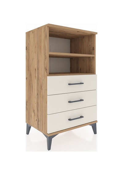 Hyperion Komodin 2 Raflı 3 Çekmeceli 60x44x106 Çam-aytaşı Çam