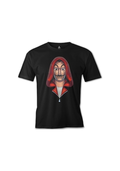 La Casa De Papel - The Mask Siyah Erkek Tshirt