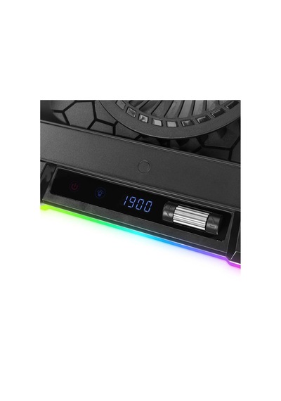 Rampage S49 Cyclone Siyah 10 Mode Rgb 140-140mm 1fanlı 14-19" Led Ekranlı Notebook Soğutucu Stand