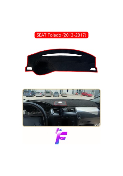 Seat Toledo 2013-2017 Uyumlu Torpido Örtüsü Yansıma Önleyici Tam Koruma Hızlı Montaj K33