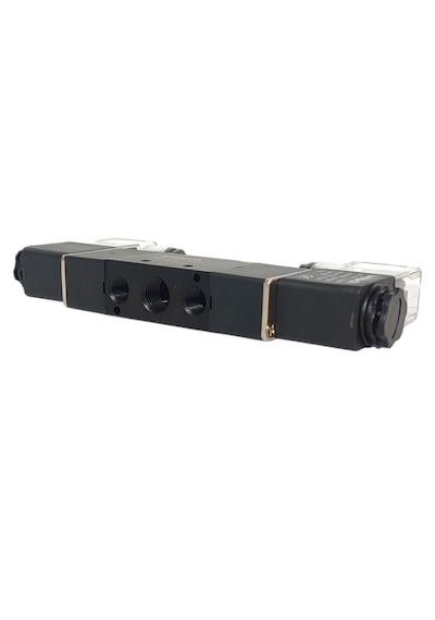 Brotech 1/4 - 5/2 Çift Bobin Selenoid Valf Araç Air Valfi Tır Branda Valfi Pnömatik Valf 12/24/220 Volt