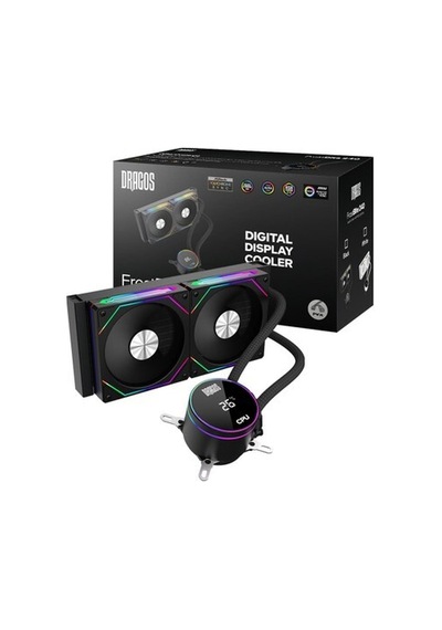 Dragos Frostbite 240 Intel-amd 240mm Isı Göstergeli Argb Siyah Sıvı Soğutucu