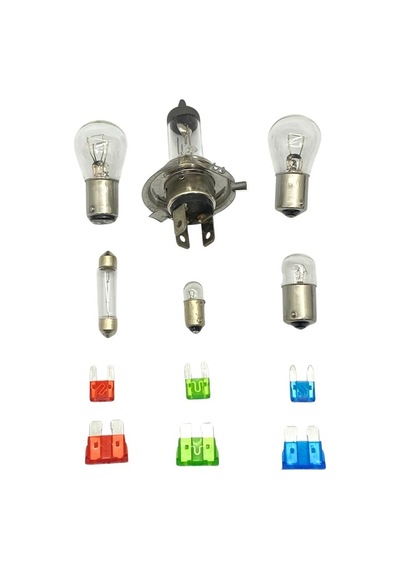 12v H4 Ampul-sigorta Seti Acil Set 12 Parça