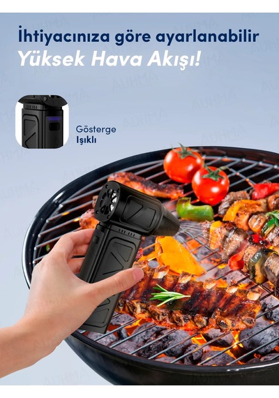 Mini Turbo Jet Fan 130.000 Rpm Mangal Üfleme Araç Klavye Toz İtme Temizlik Fanı Hava Kompresörü