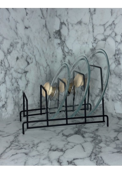 Tencere Kapak, Tabak, Tava, Ve Sahan Düzenleyici Organizer Metal 32 X 23 Siyah Tr Diğer