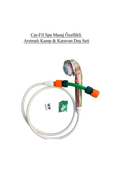 Car-fil Spa Masaj Özellikli Arıtmalı Kamp & Karavan Duş Seti