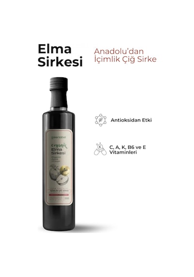 Greenlabel Organik Elma Sirkesi 500 ML
