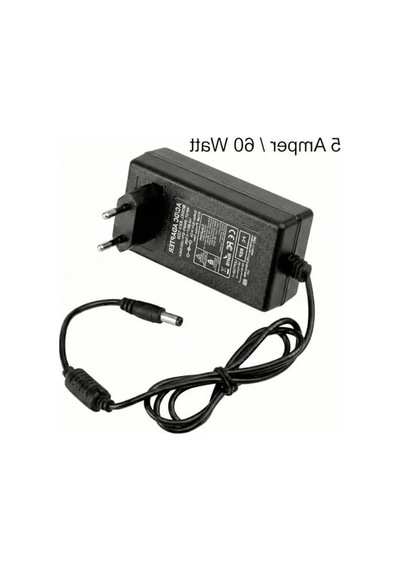 12v Güç Adaptörü, 5 Amper 60 Watt, Led Şerit Ve Modemler İçin Uygun