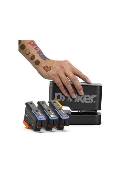 Prinker S Color + Black Set Geçici Dövme Makinası Çok Renkli
