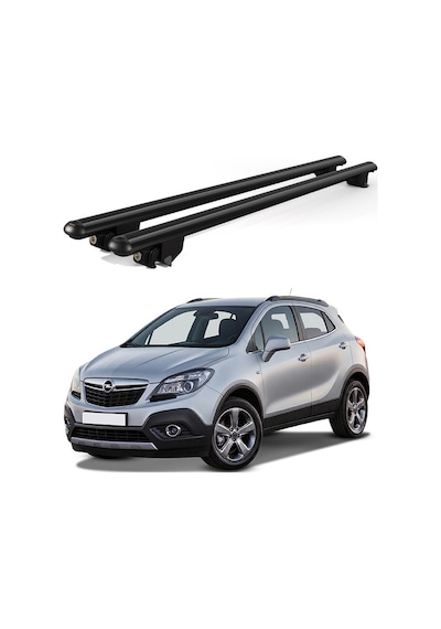 Kanca Opel Mokka 2012 Ve Sonrası Uyumlu Siyah Kilitli Ara Atkı 110cm Port Bagaj Tavan Barı