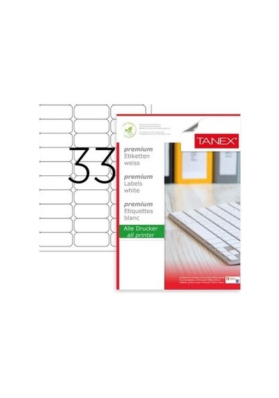 Tanex Lazer Etiket 63,5 25,4 Tw-2033 Diğer