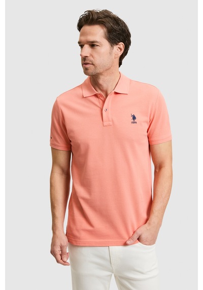 U.S. Polo Assn. U.s. Polo Assn. Erkek Mercan Tişört Basic 50322304-vr204 Coral