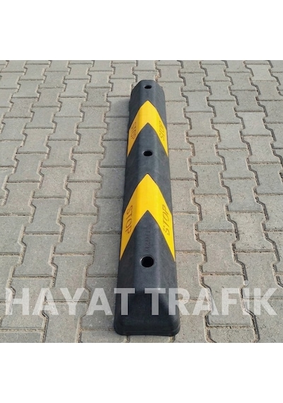 Plastik Oto Park Araç Stoperi 110x15x10 Cm Siyah-sarı