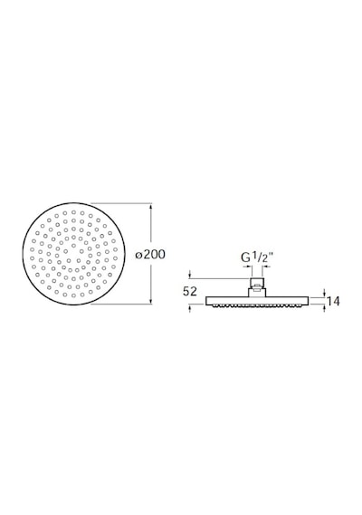 Roca Duş Başlığı, Rainsense, 20 Cm, A5b2150c00 Gri
