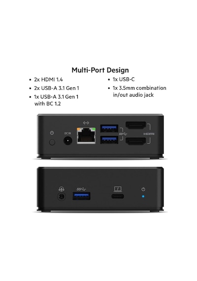 Belkin Usb-c Çift Ekran Bağlantı İstasyonu 85w Güç Dağıtımı, Hdm