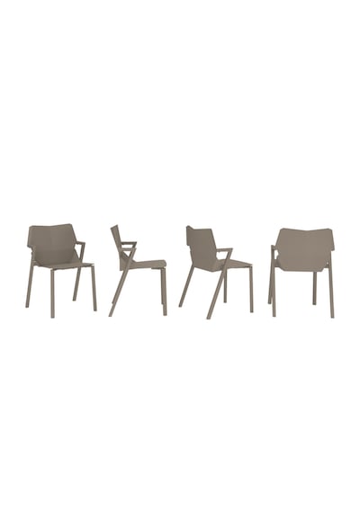4 Lü Sandalye - Bahçe Sandalyesi, Balkon Sandalyesi, Kafe Sandalyesi , Cafe , Restoran, Mutfak Kahverengi