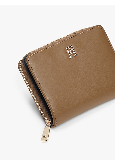 Tommy Hilfiger Th Icon Med Za Flap Kadın Yeşil Cüzdan - Aw0aw17742 Yeşil
