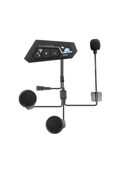 Bluetooth Araç Kiti Bt22 Kask Kulaklık Bluetooth Motosiklet Kulaklık 5.0 Bluetooth Interkom Motorsiklet Kulaklık