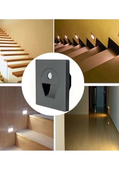 Cata Ct 5170 1w Füme Kasa Sensörlü Koridor Aydınlatması 3200k Gün Işığı Çok Renkli