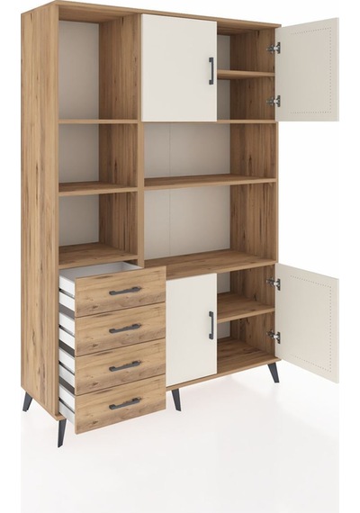 Hyperion Dolap 8 Raflı 4 Çekmeceli 4 Kapaklı 132x44x195 Çam-aytaşı/çam Aytası/atlas Çam Hyperion Dolap 8 Raflı 4 Çekmeceli 4 Kapaklı 132x44x195 Çam-aytaşı/çam Aytası/atlas Çam