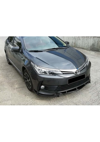 HasAkman Toyota Corolla Uyumlu E170 Trend Ön Lip Piona Black 2013 2014 2015 2016