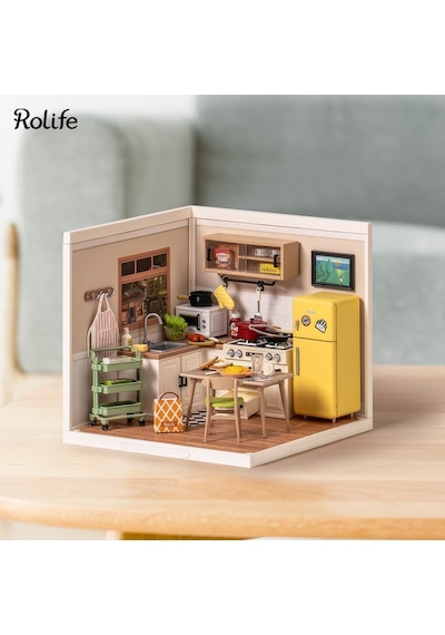 Rolife Dw008 Mutlu Yemekler Mutfağı Happy Meals Kitchen Dıy Minyatür Maket Model Seti Mini Dollhouse 3d Model Kit Detaylı Dekoratif Hobi Seti 3d Puzzle Tiny House Rolife Dw008 Mutlu Yemekler Mutfağı Happy Meals Kitchen Dıy Minyatür Maket Model Seti Mini Dollhouse 3d Model Kit Detaylı Dekoratif Hobi Seti 3d Puzzle Tiny House
