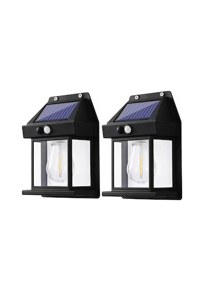 Forlife 12watt Güneş Enerjili Solar Dekoratif Duvar Apliği 2 Adet