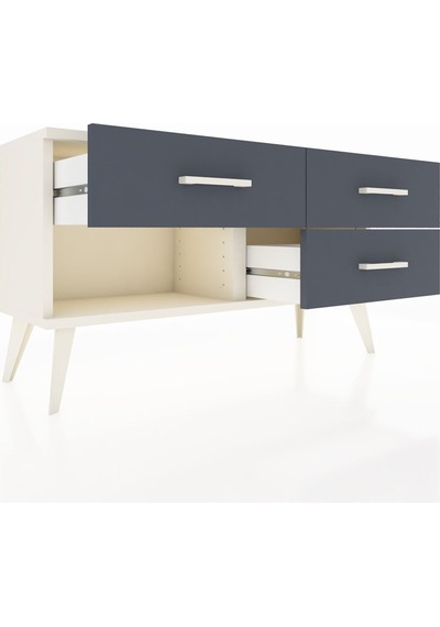 Arges Şifonyer 3 Çekmeceli 88x30x48 Aytaşı-aytaşı/antrasit Aytaşı/antrasit