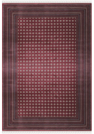 Apex Halı Bruj Bambu Viscon Halı 8751bu Bordo Renkli
