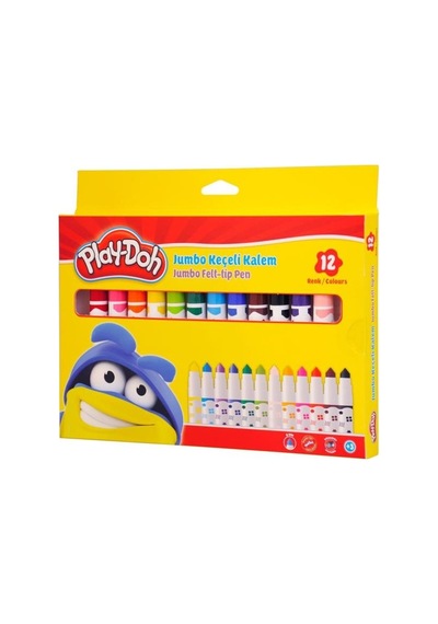 Play Doh Jumbo Keçeli Kalem Seti 12 Renk