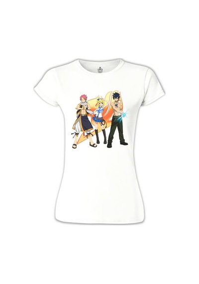 Fairy Tail 1 Beyaz Kadın Tshirt 001