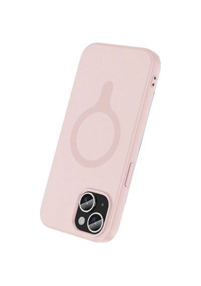 Joko Apple Uyumlu iPhone 15 Z Silikon Magsafe Kapak - Pembe