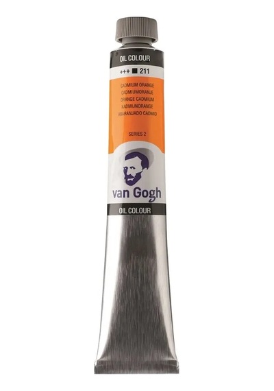 Talens Van Gogh Yağlı Boya 200 Ml 211 Cadmium Orange Karışık, Çok Renkli