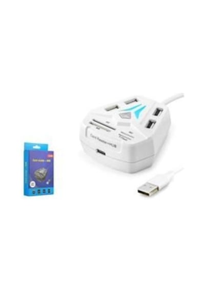 Hadron A068w Usb Combo Hub Kart Okuyucu 8 Port Beyaz