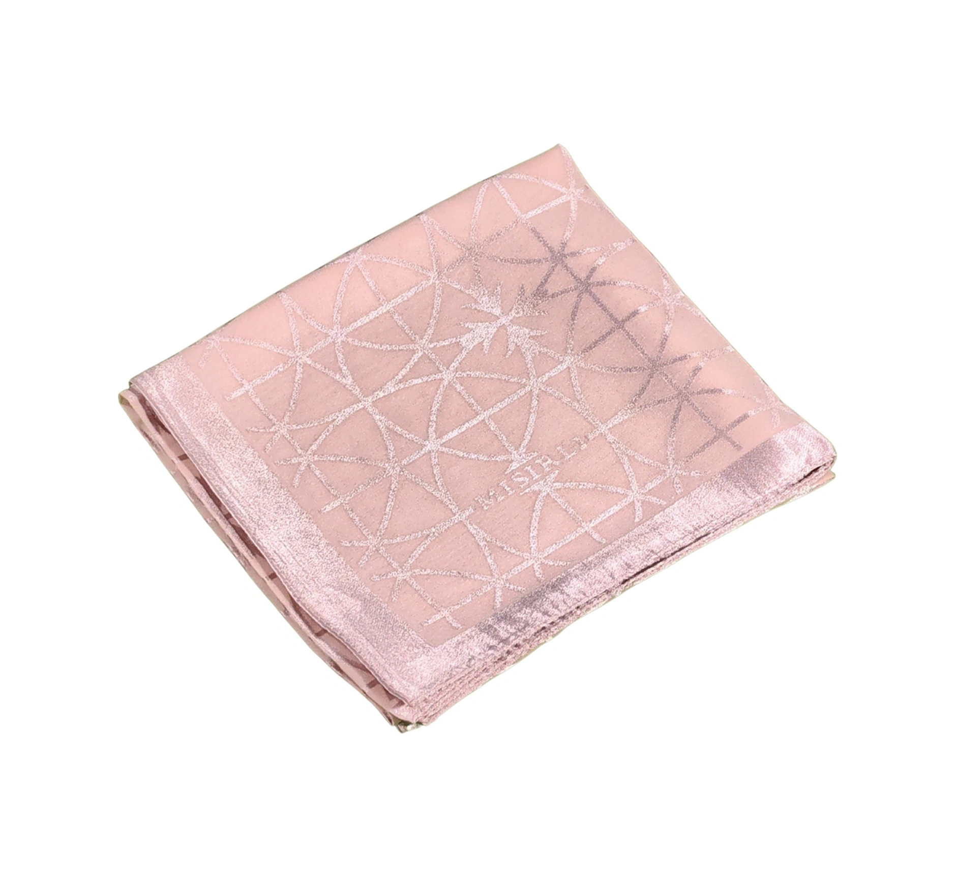 Mim Eşarp Mısırlı Eşarpları Devore Geometrik Desenli Eşarp Açık Mint