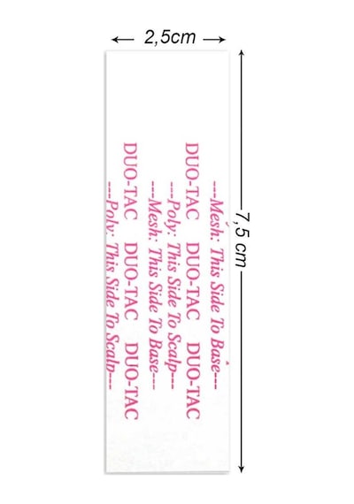 Walker Tape Duo-tac Protez Saç Bandı Düz 1" X 3" 2,5cm X 7.5cm 36 Adet