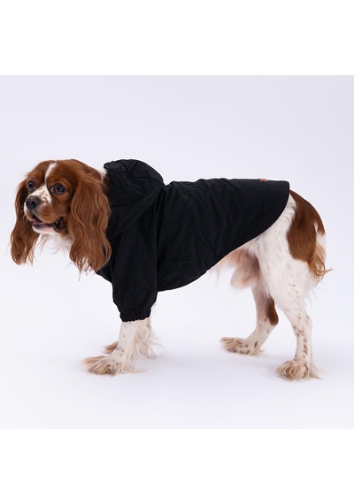 Siyah Mont Köpek Mont Köpek Kıyafeti Köpek Yağmurluğu Küçük-büyük Irklar