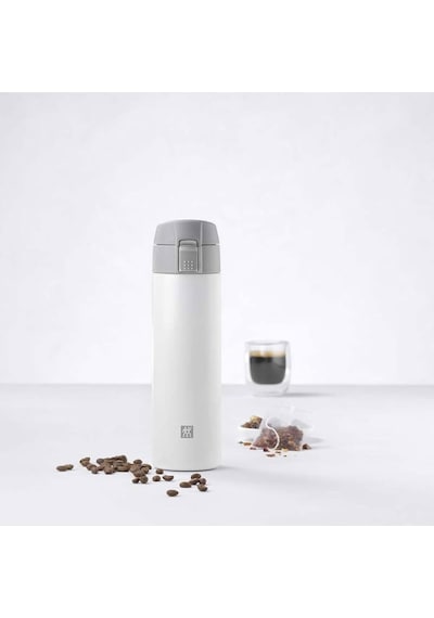 Zwilling Thermo Matara, 7 Saat Sıcak 12 Saat Soğuk Tutar, Paslanmaz Çelik, Beyaz-gri, 450 Ml Sku: Smg8690010148629 Açık