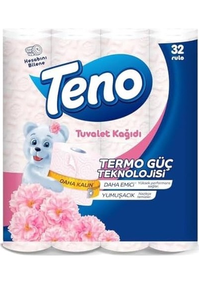 Teno Pudra Kokulu Tuvalet Kağıdı 32 Adet