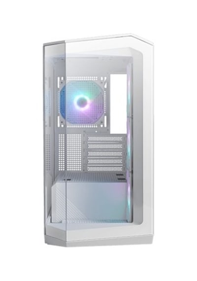 Msı Mag Pano M100r Pz Whıte Temperli Cam 3x120mm 1x120mm Argb Fan Matx Beyaz Panoramik Gaming