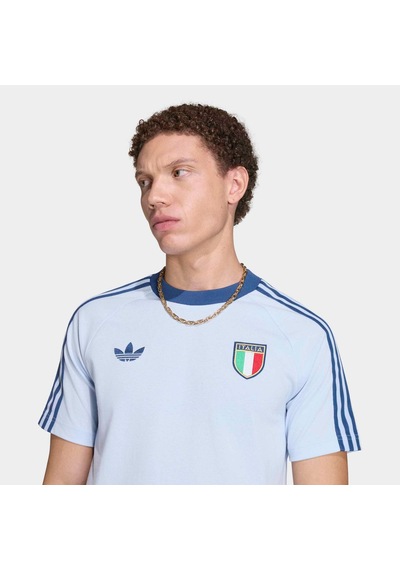 Adidas Italy Originals Erkek Mavi Tişört Jy9624