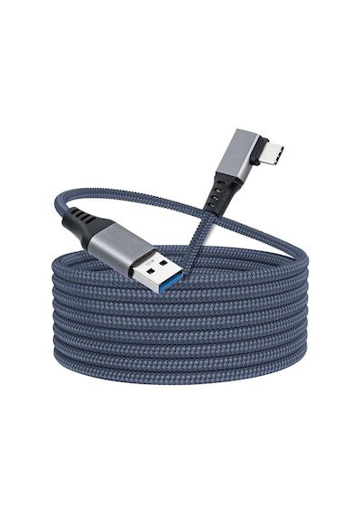 Oculus Quest İle Uyumlu Link Kablosu 6mt, 5gbps Usb Hızlı Veri Aktarımı, Hızlı Şarj Usb-c, Ques Standart