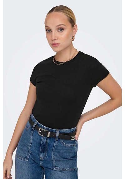 Only Elina Kadın Siyah Basic T-shirt - 15320229-b Renkli Only Elina Kadın Siyah Basic T-shirt - 15320229-b Renkli